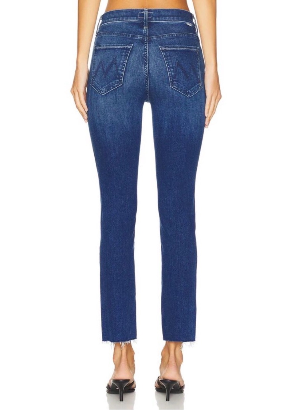 MOTHER The Mid Rise Dazzler Ankle Fray Nothing Between Us Jeans